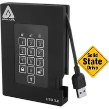 Apricorn Aegis Padlock Fortress 256 GB USB 3.0 Schwarz A25-3PL256-S256F