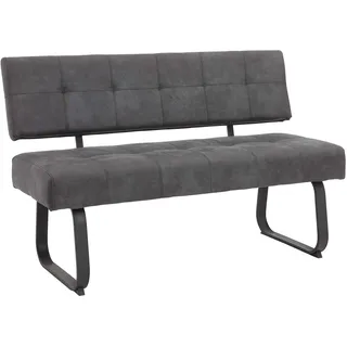 Hela Luise I mit Rückenlehne Mikrofaser, 140x64x90cm