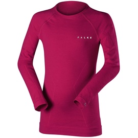 Falke Unisex Kinder Baselayer-Shirt Wool-Tech K L/S SH Wolle schnelltrocknend 1 Stück, Pink (Berry 8284), 158-164