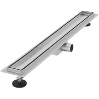 luxebath Duschrinne 2in1 befliesbar, extra flach, Silber, Doppelseitige