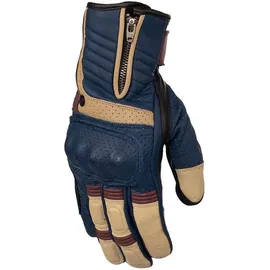 Rusty Stitches Simon Handschuhe - blau-beige, / XXL