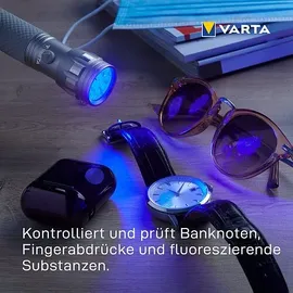 Varta UV Light UV-LED Taschenlampe batteriebetrieben 68g
