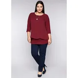 sheego Blusenshirt rot 52/54