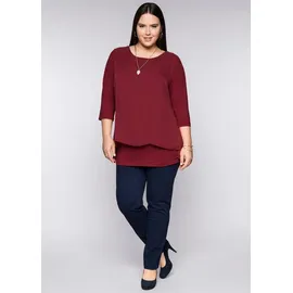 sheego Blusenshirt rot 52/54
