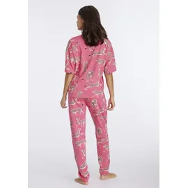 vivance dreams by lascana Pyjama Animalprint Rosa 52/54
