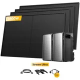 EcoFlow Balkonkraftwerk Bifazial 1800 W inkl. 2 x 3840 Wh EcoFlow Stream Ultra Speicher