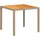 vidaXL Gartentisch 90 x 90 x 75 cm Beige