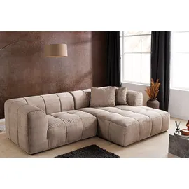 Riess-Ambiente Ecksofa Cord 3-Sitzer Beige