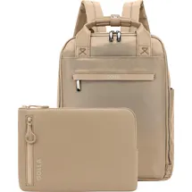 Golla 76468 - Laptop Rucksack 15.6" mit Sleeve 13" als Set in coffee