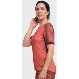 Schöffel Shirt Valbella L, atmungsaktives Radtrikot, schnell trocknendes Funktionsshirt mit 4-Wege-Stretch, clasping Rose, 38