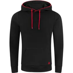 riverso Herren Kapuzenpullover RIVEnno Regular Fit Regular Fit Schwarz L
