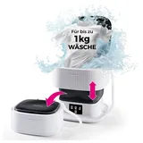 CLEANmaxx Wäscheschleuder faltbar 9L - leise & kompakt, 2 Waschprogramme,  Camping Waschautomat kompakt weiß
