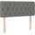 vidaXL Boxspringbett mit Matratze & LED Dunkelgrau 100x200 cm Stoff