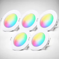 B.K.Licht - 5er Set LED Bad Einbaustrahler 230V mit