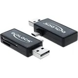 DeLock Micro USB OTG Card Reader + USB A Stecker