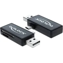 DeLock Micro USB OTG Card Reader + USB A Stecker