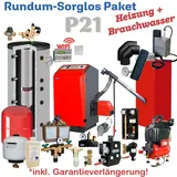 ATMOS Pelletkessel P 21 Rundum-Sorglos-Paket Heizung, Brauchwasser, JBR mit WIFI