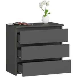 Akord Nachtschrank CL-3 60 x 35 x 57 cm Graphitgrau