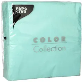 Papstar 100 Servietten, 1-lagig 1/4-Falz 33 cm x 33 cm "Bayrisch Blau"