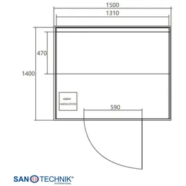 SANOTECHNIK RIGA inkl. 4,5 kW Ofen + int. Steuerung