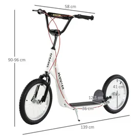 Homcom Kinderscooter weiß