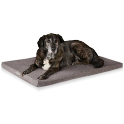 ONVAYA Hundematte Hundekissen aus Memory Foam, orthopädisch, 95 Grad waschbar grau