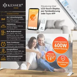 Kesser Spiegelheizung 600 W Weiß