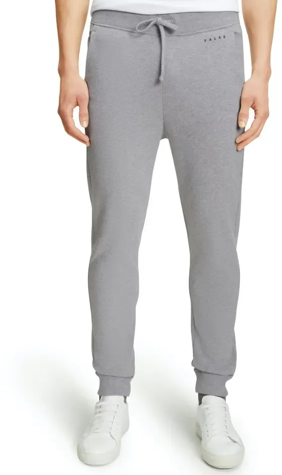 Falke Jogginghose (Baumwolle) - moderner Look, komfortabel - grau Herren