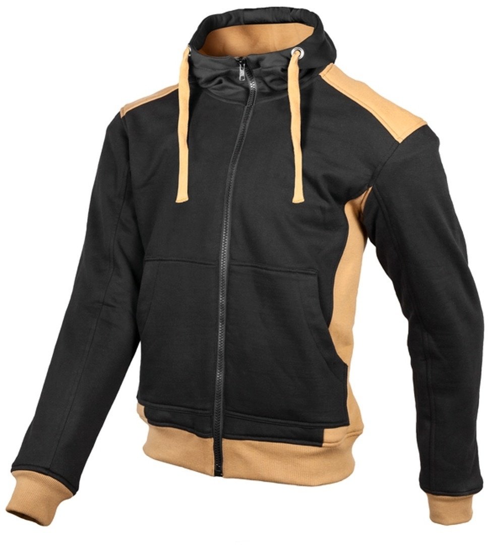 GMS Grizzly Motorcycle Hoodie, zwart-bruin, 6XL Voorman