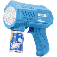 Seifenblasenmaschine für Kinder, Automatischer Seifenblasenmaschine Bubble Machine Seifenblasenpistole Seifenblasenspielzeug für Kinder, Kinder 2-12 Jahre Geburtstag Hochzeit (Hellblau)