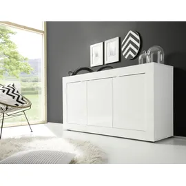 Home Affaire Basic 160 x 86 x 43 cm Weiß hochglanz