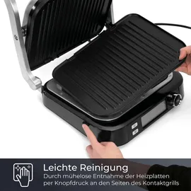 Klamer Kontaktgrill 7 Programme 2100W schwarz