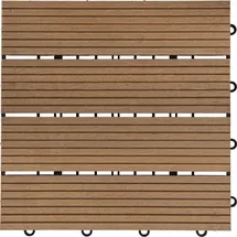Home Deluxe WPC Bavaro teak 30 x 30 x 2,2 cm 6 St.