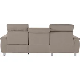 sit&more Ecksofa »Township L-Form«, wahlweise mit elektrischer Wallfree-Funktion grau