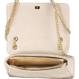 Valentino Ocarina Umhängetasche Kunstleder Beige/Weiß