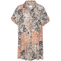 LASCANA Longbluse Damen apricot-taupe bedruckt Gr.36