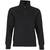 FRUIT OF THE LOOM Sweatjacke Schwarz L