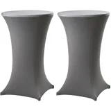Trutzholm Stehtischhusse Anthrazit Ø 70 cm 2er Set