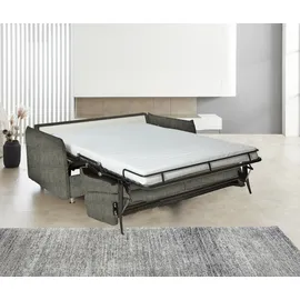 Bali Schlafsofa BALI "LINA, Dauerschlaffunktion, 140 u. 160 er Breiten", silber (silber, beige), B:254cm H:14cm, 100% PE, Sofas, Schlafsofa, durchgehender Lattenrost mit 6-facher Härtegradregulierung