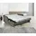 Bali Schlafsofa BALI "LINA, Dauerschlaffunktion, 140 u. 160 er Breiten", silber (silber, beige), B:254cm H:14cm, 100% PE, Sofas, Schlafsofa, durchgehender Lattenrost mit 6-facher Härtegradregulierung