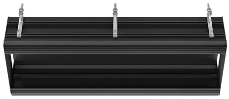 Gessi lineares Deckeneinbau-System, Grundkörper mit personalisierter Länge (minimale Länge =250 maximale Länge =2000mm) mit Doppelboden-Innen-Blende, 61020299