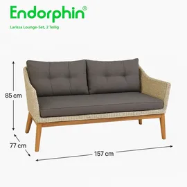Endorphin Larissa Loungeset 2-tlg. braun