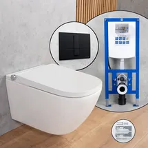 Evineo ineo3 softcube Komplett-SET Dusch-WC mit WC-Sitz Weiß
