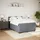 vidaXL Boxspringbett 140 x 200 cm Dunkelgrau
