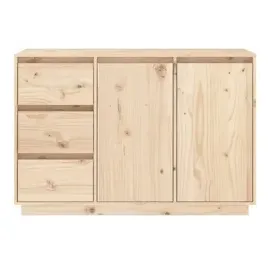 vidaXL Sideboard 111x34x75 cm Massivholz Kiefer