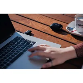 Wisam® FORCELL F-AUDIO Super Clear Calls bluetooth wireless Kopfhörer TWS ANC + DONGLE schwarz - Schwarz