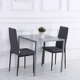 Homcom Esszimmertisch 75 x 75 x 75 cm grau