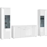 VCM Mid.you Wohnkombination SKYLIGHT - Weiß , BHT ca. 332,00x202,00x42,00