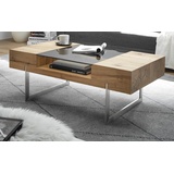 MCA Furniture Rewa Asteiche furniert mit Glaseinlage 110 x 40 x 60 cm