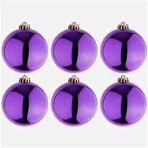 Mojawo 6 Stück XL Baumkugel Lila Ø 15cm-myw99829-6-lila